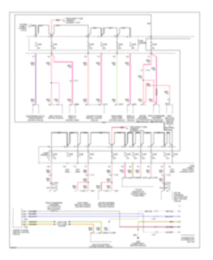 Power Distribution Wiring Diagram (7 of 8) for Audi A8 L 2012