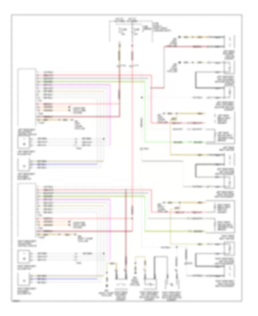 Seat Ventilation Wiring Diagram for Audi A8 L 2012