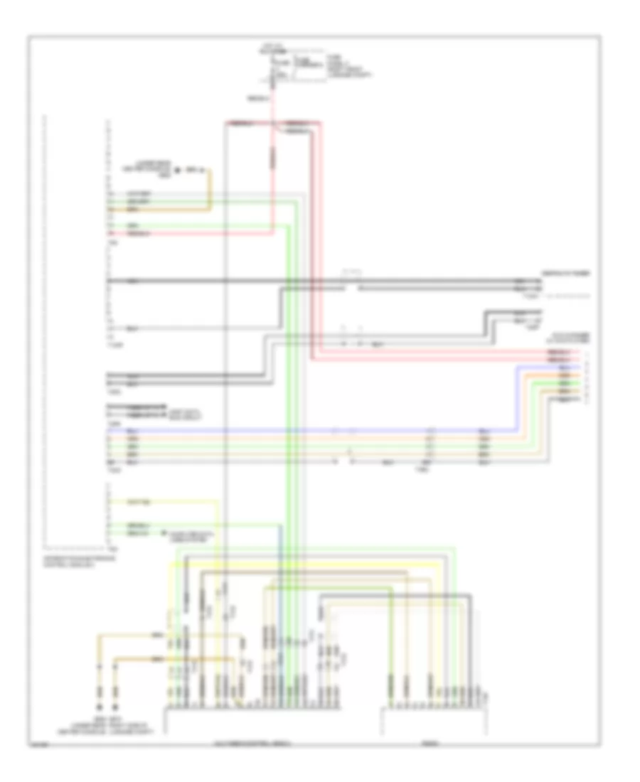 Rear Seat Entertainment Wiring Diagram (1 of 2) for Audi A8 L 2012