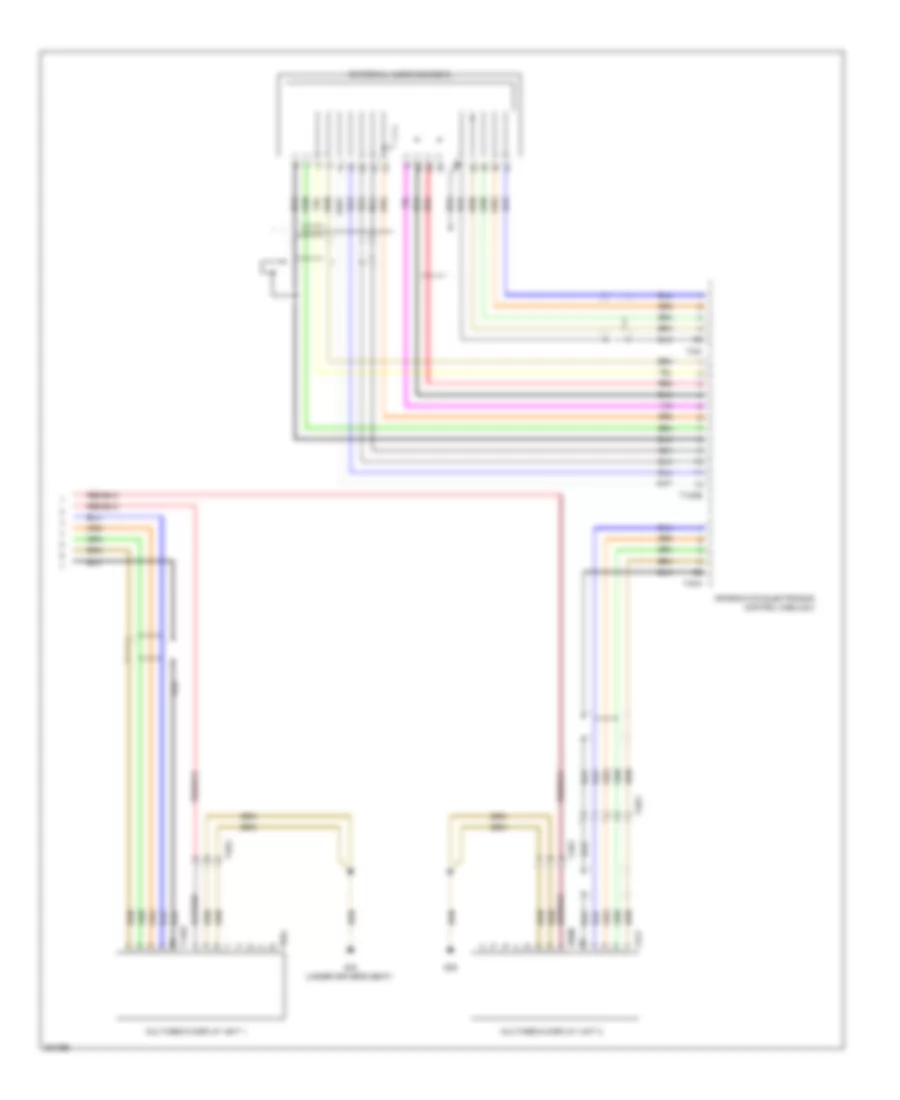 Rear Seat Entertainment Wiring Diagram (2 of 2) for Audi A8 L 2012
