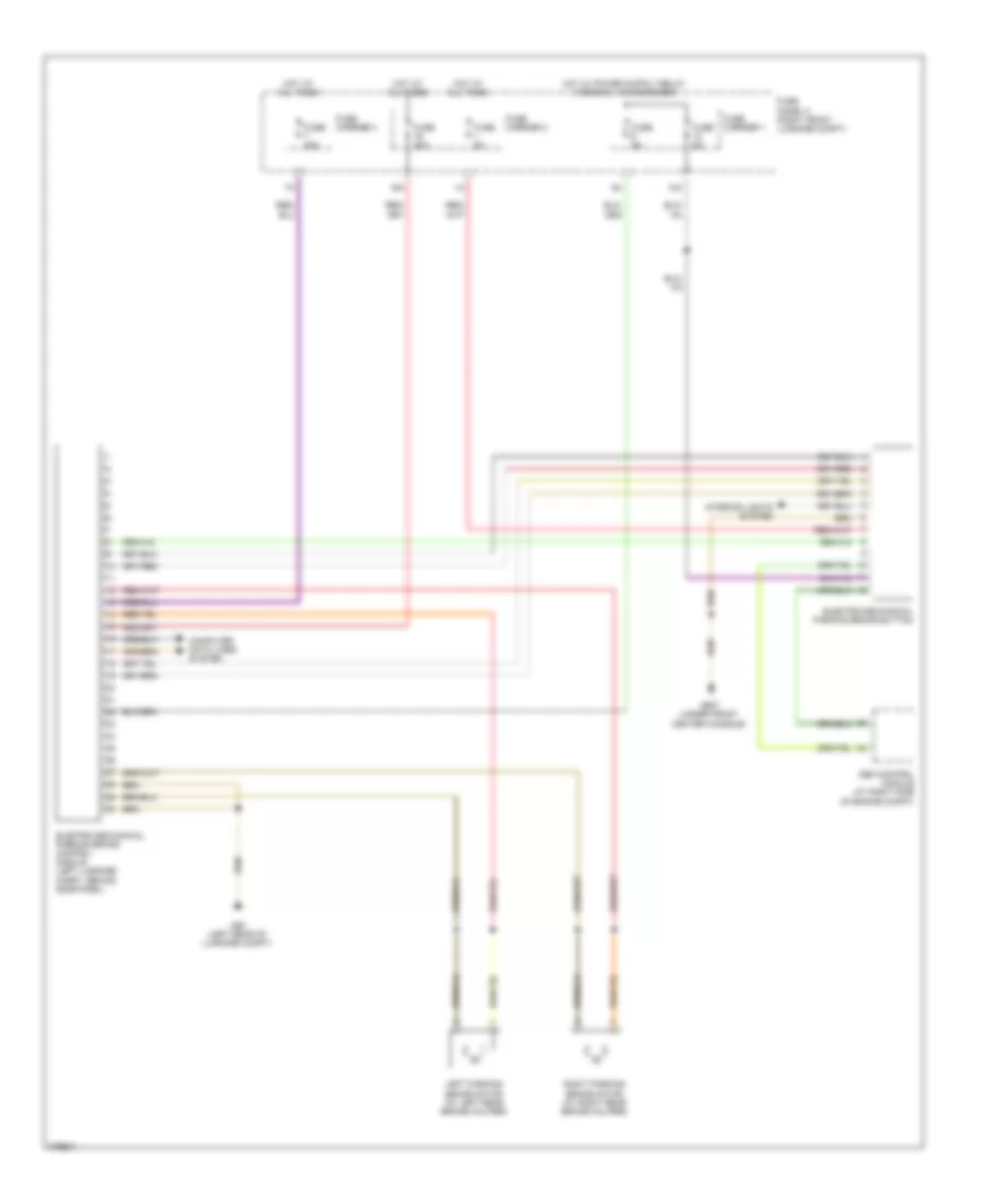 Park Brake Release Wiring Diagram for Audi A8 L 2012