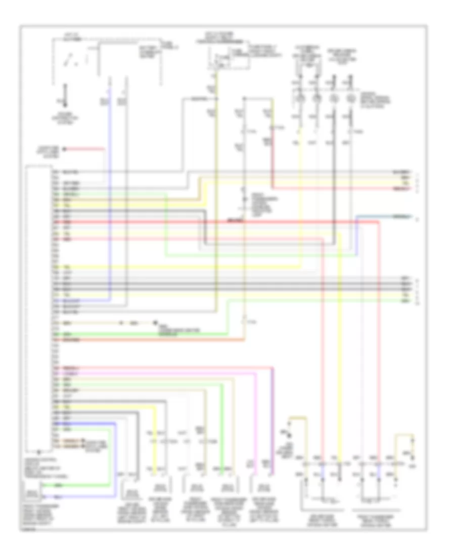 Supplemental Restraints Wiring Diagram 1 of 3 for Audi A8 L 2012