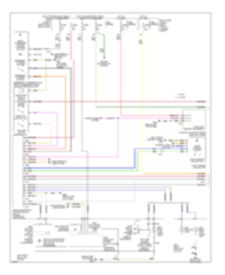 Exterior Lamps Wiring Diagram (1 of 4) for Audi A4 2014