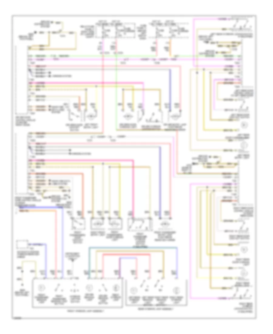 Courtesy Lamps Wiring Diagram (2 of 2) for Audi A4 2014
