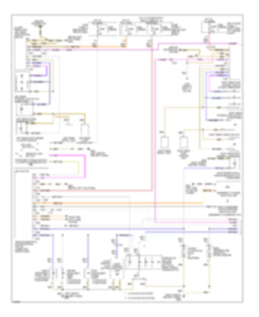 Instrument Illumination Wiring Diagram 1 of 2 for Audi A4 2014
