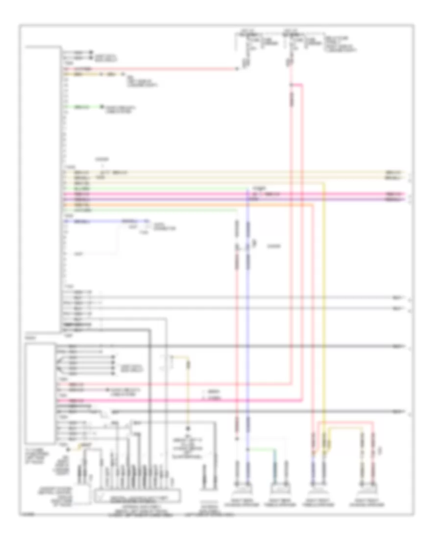 Navigation Wiring Diagram, Basic MMI (1 of 2) for Audi A4 2014
