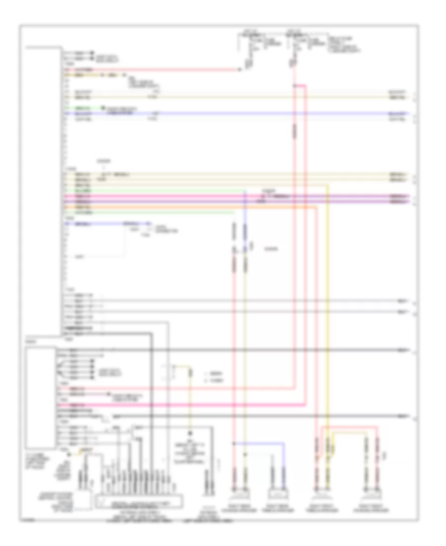 Navigation Wiring Diagram, Standard MMI (1 of 2) for Audi A4 2014