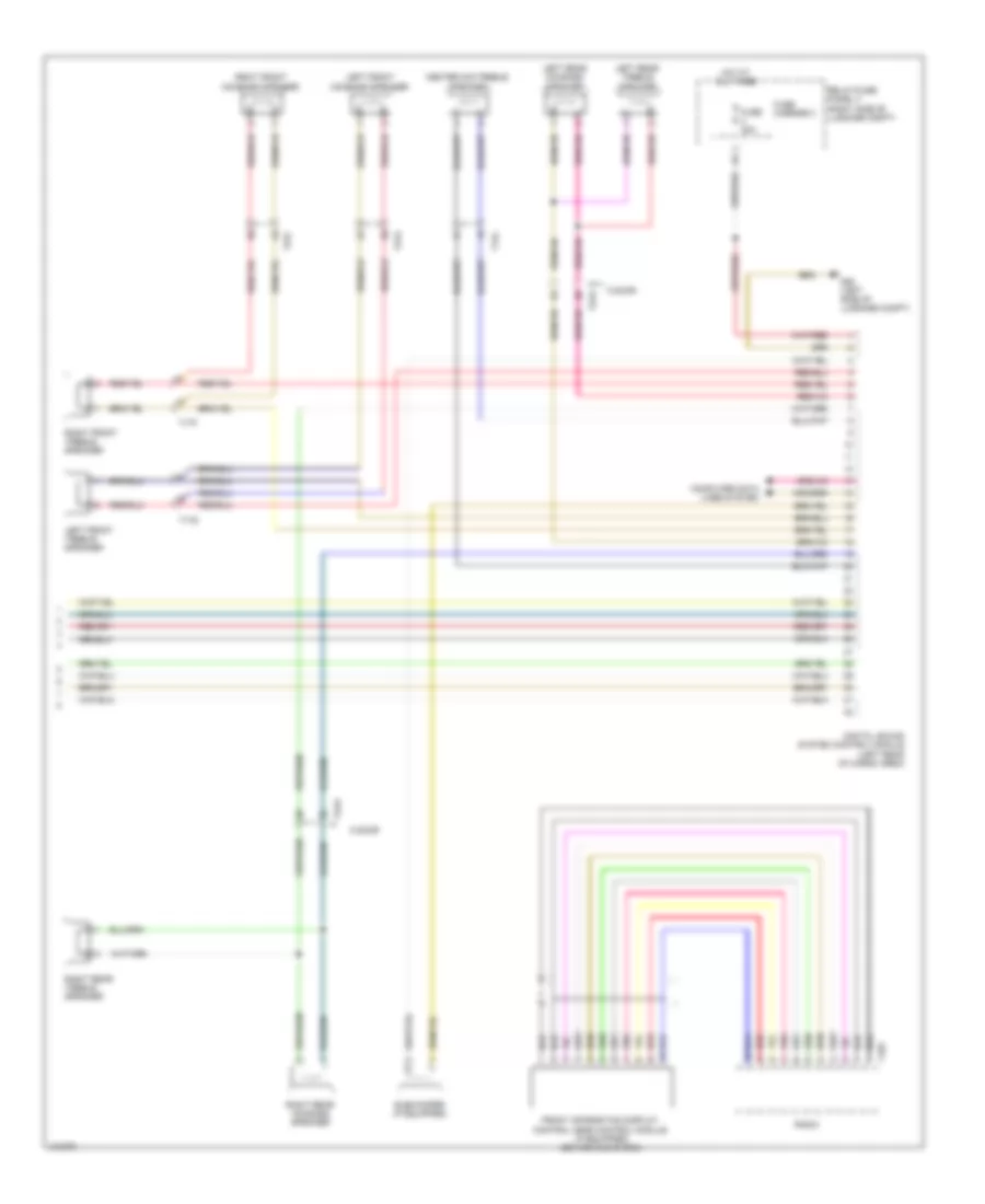 Radio Wiring Diagram, Standard Infotainment (2 of 2) for Audi A4 2014