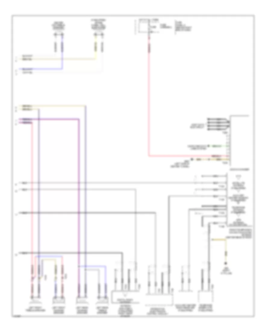 Radio Wiring Diagram, Standard MMI (2 of 2) for Audi A4 2014