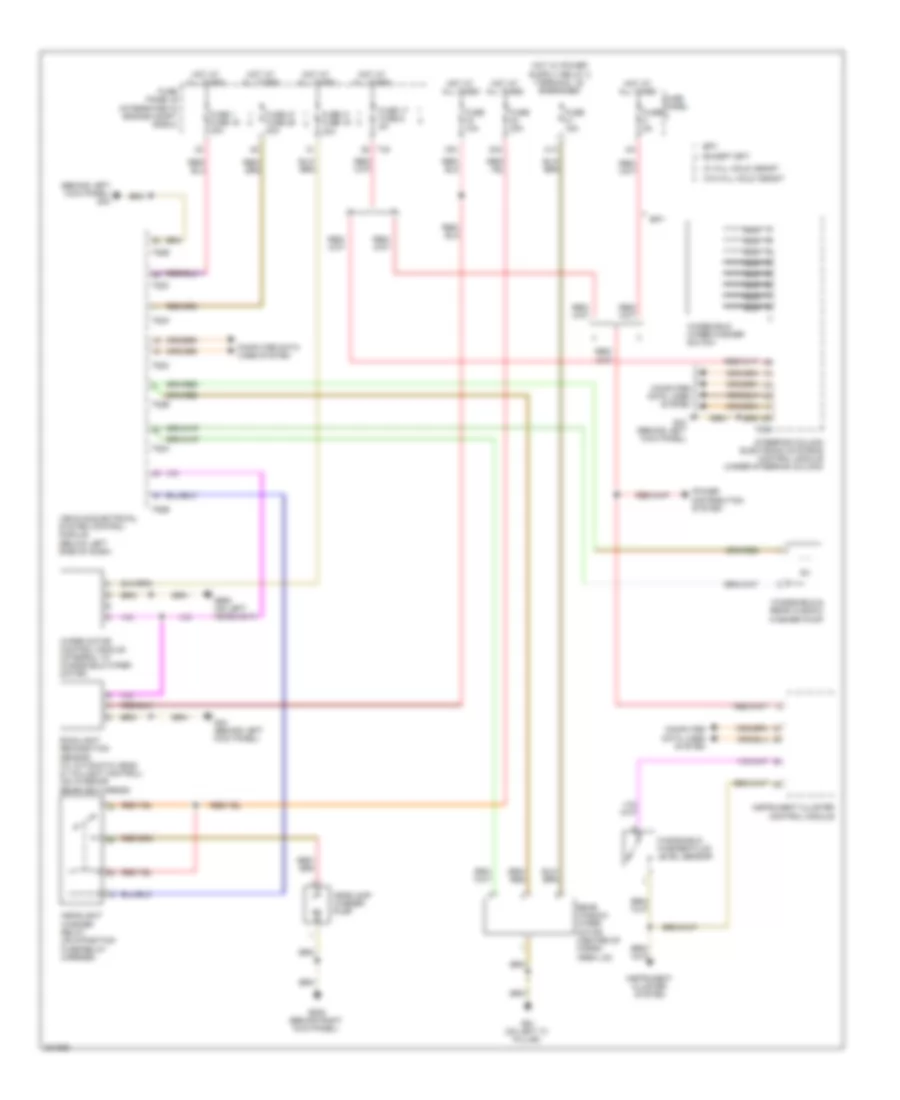 Электросхема стеклоочистителя, дворников и омывателя для Audi A3 2.0 TDI 2010