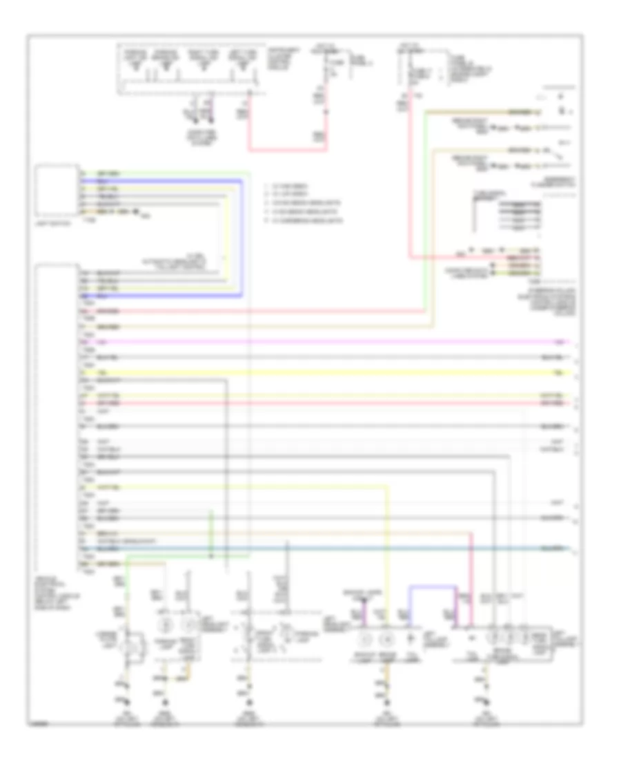 Exterior Lamps Wiring Diagram (1 of 2) for Audi A3 2.0 TDI 2010