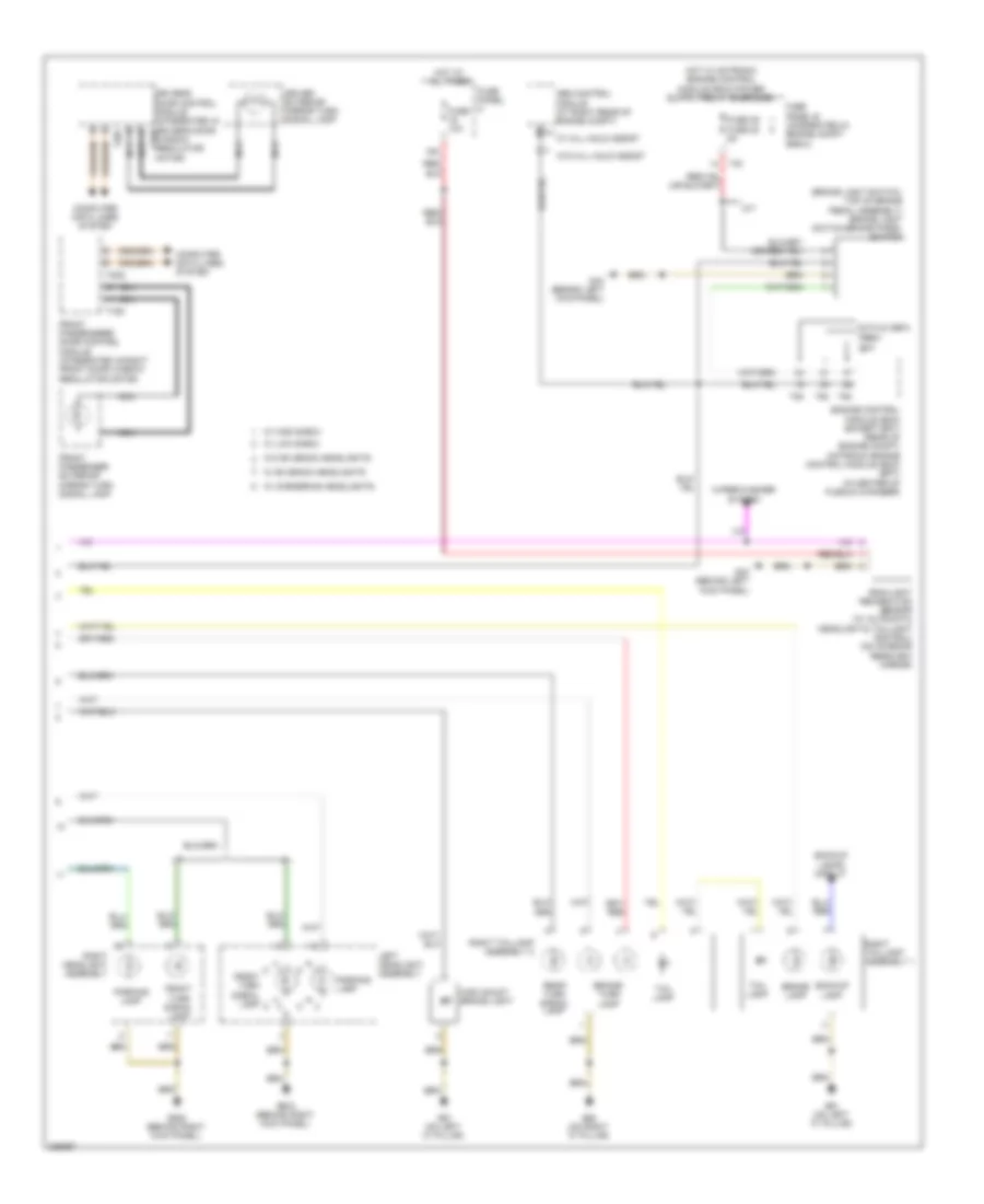 Exterior Lamps Wiring Diagram (2 of 2) for Audi A3 2.0 TDI 2010