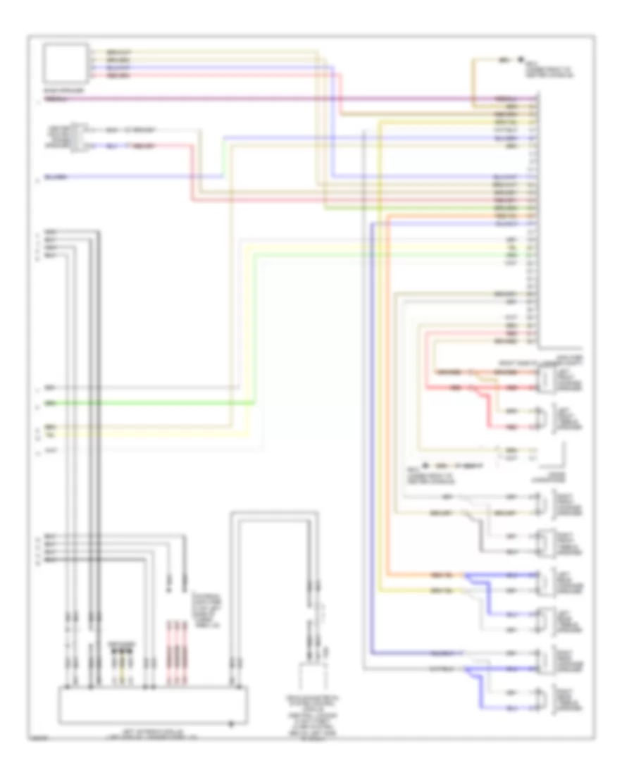 Navigation Wiring Diagram, without RNS-E with Bose (2 of 2) for Audi A3 2.0 TDI 2010