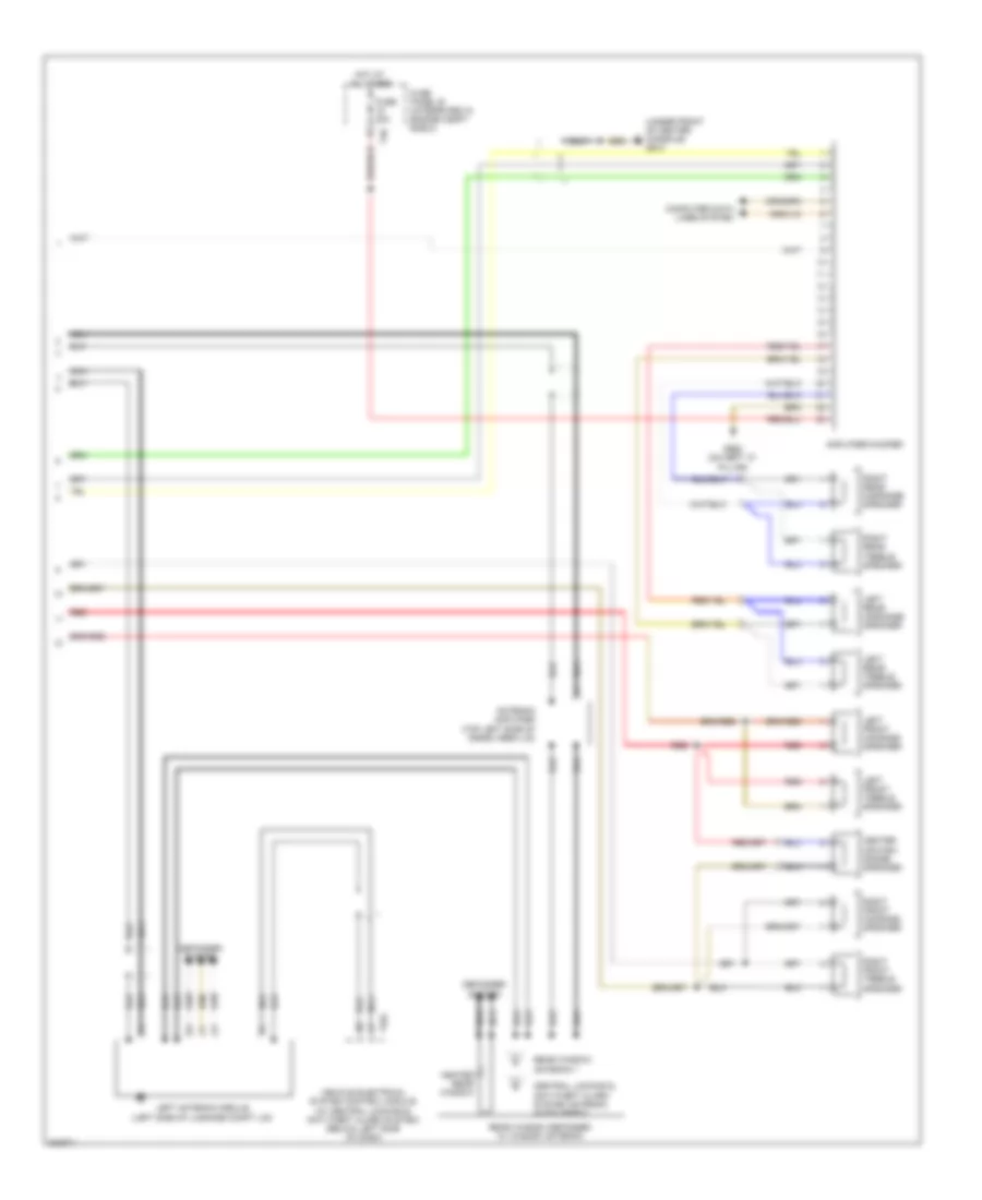 Radio Wiring Diagram with Amplifier 2 of 2 for Audi A3 2 0 TDI 2010
