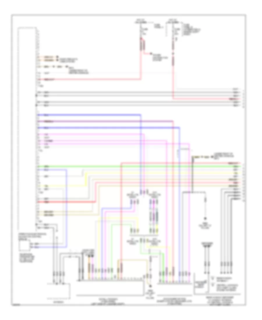 Radio Wiring Diagram with RNS E with Amplifier 1 of 3 for Audi A3 2 0 TDI 2010