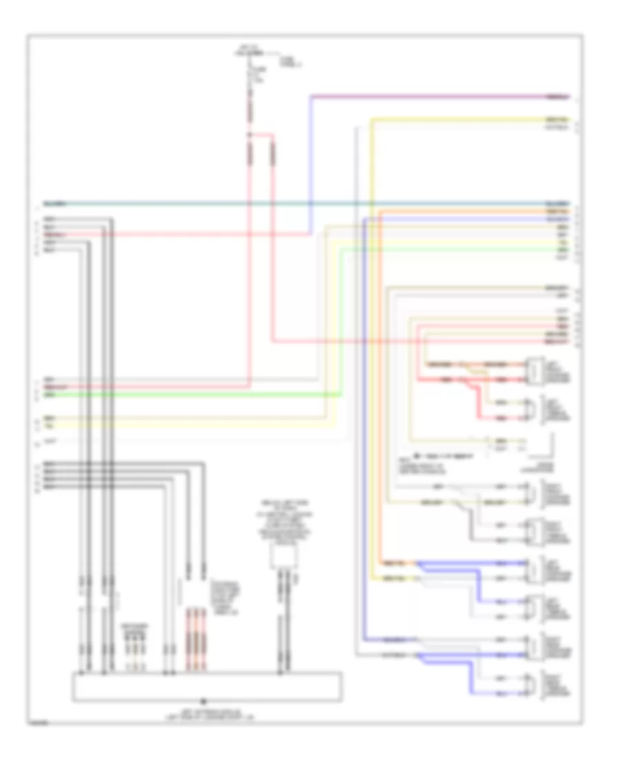 Radio Wiring Diagram, with RNS-E with Bose (2 of 3) for Audi A3 2.0 TDI 2010