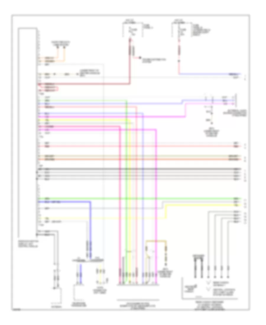 Radio Wiring Diagram without RNS E with Amplifier 1 of 2 for Audi A3 2 0 TDI 2010