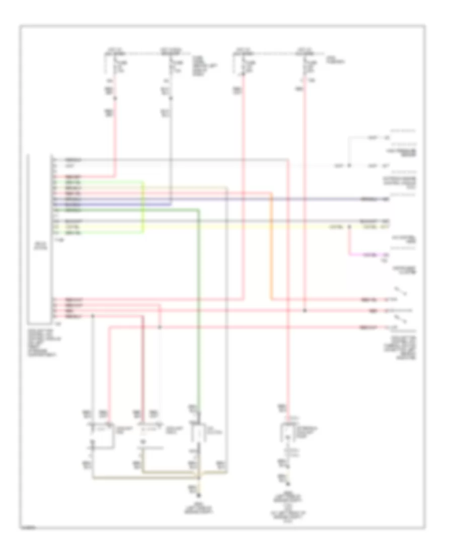 Cooling Fan Wiring Diagram for Audi TT Quattro 2006