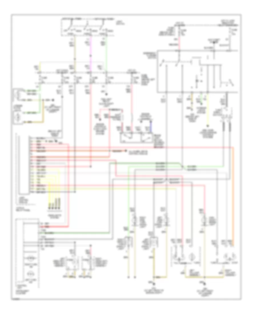 Exterior Lamps Wiring Diagram for Audi TT Quattro 2006