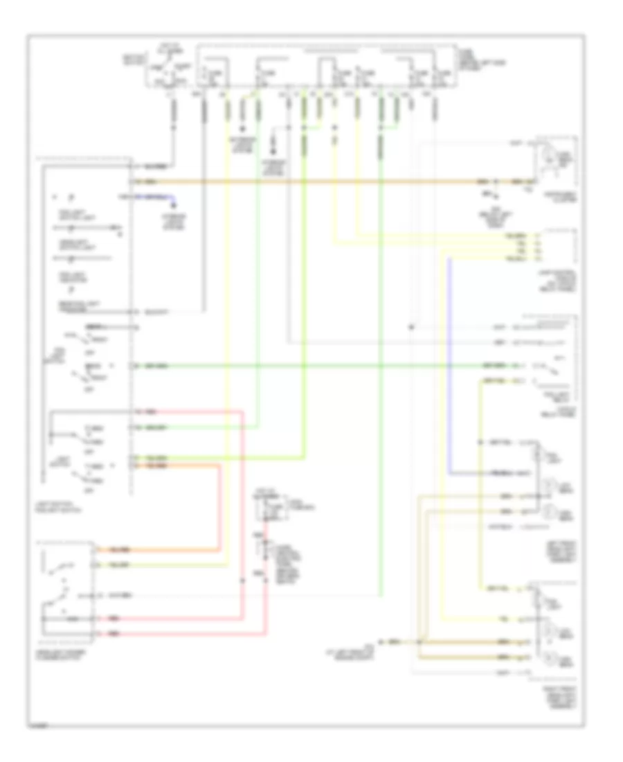 Headlamps Wiring Diagram for Audi TT Quattro 2006