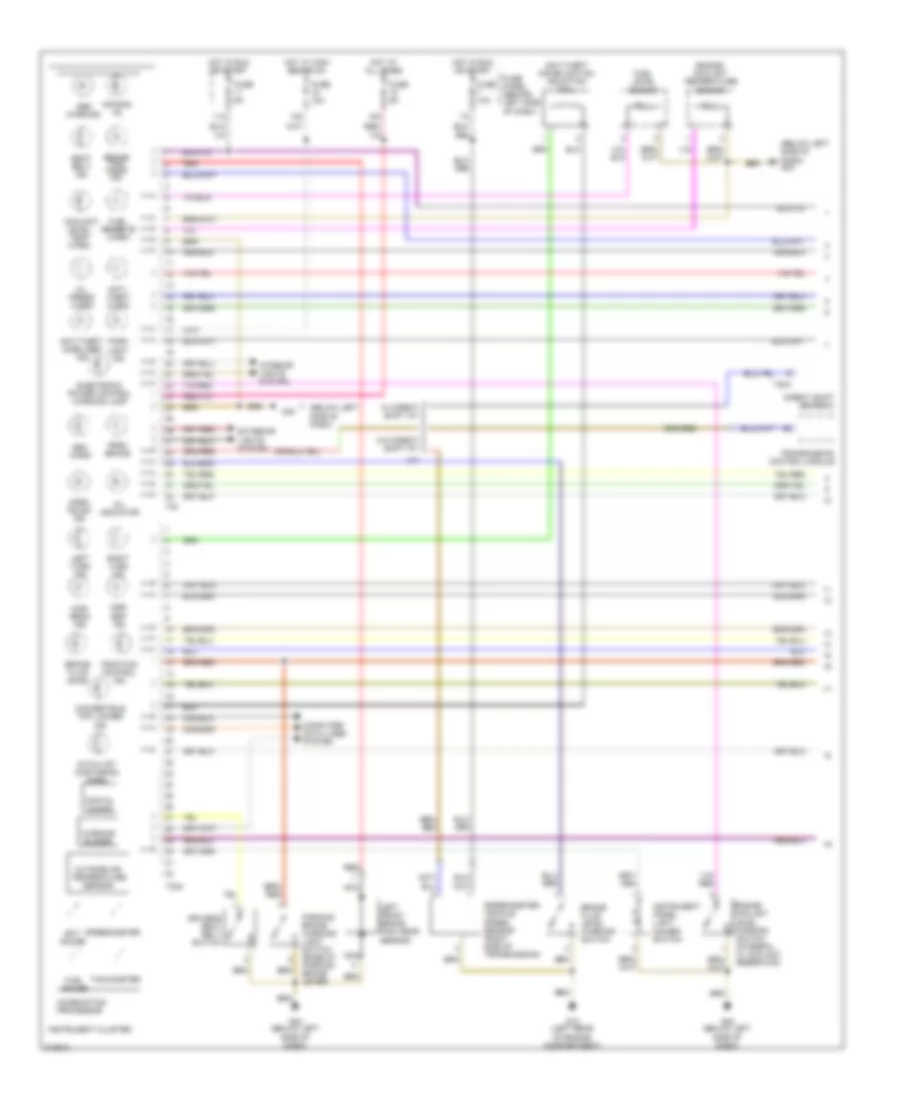 Instrument Cluster Wiring Diagram 1 of 2 for Audi TT Quattro 2006