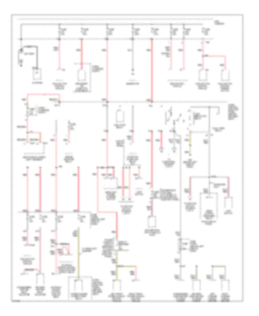 Power Distribution Wiring Diagram 1 of 4 for Audi TT Quattro 2006