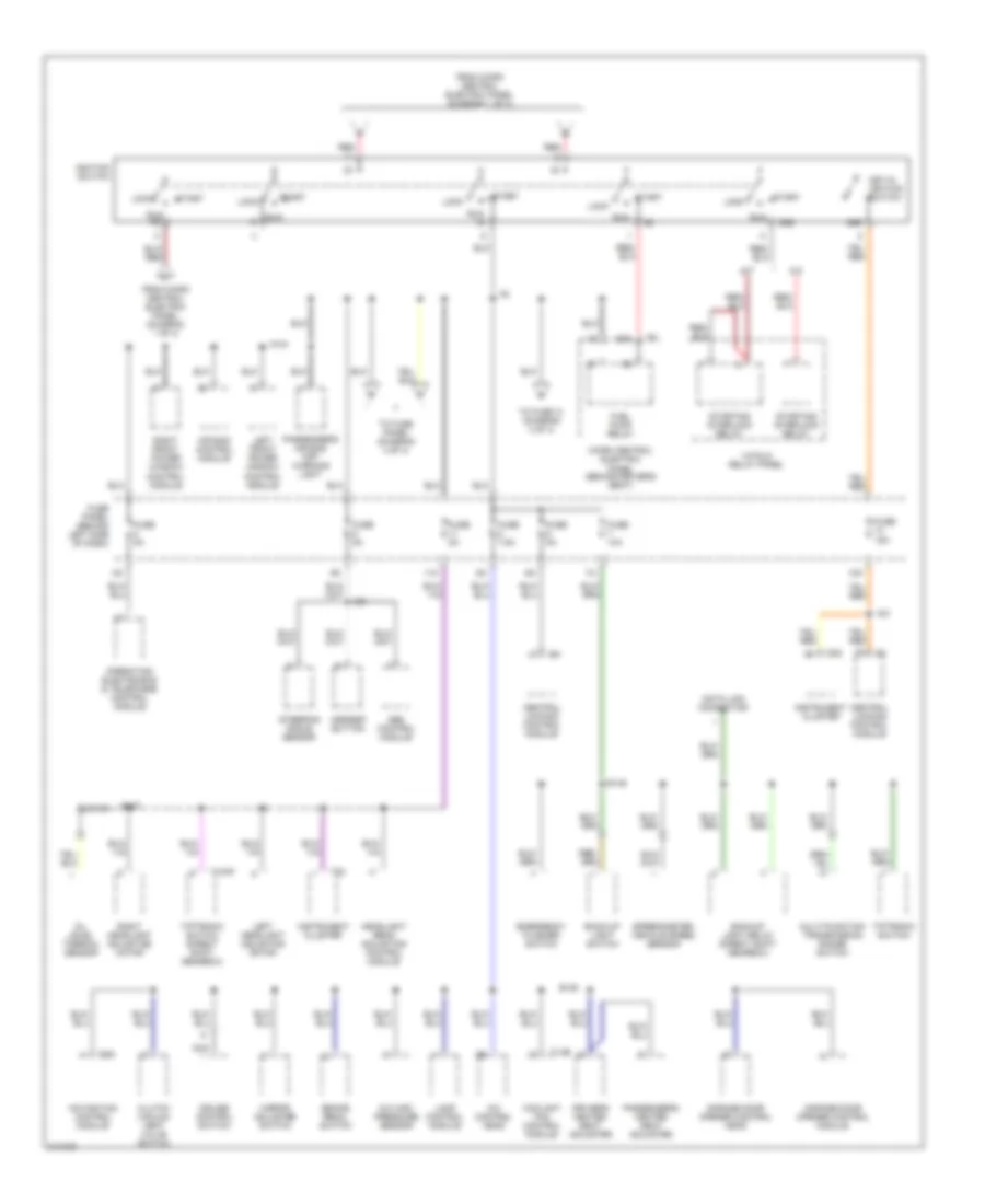 Power Distribution Wiring Diagram 2 of 4 for Audi TT Quattro 2006