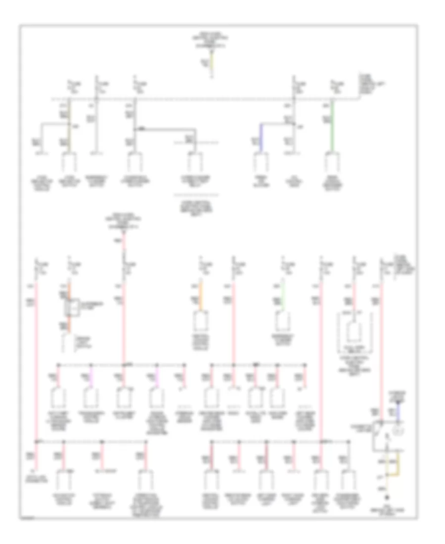 Power Distribution Wiring Diagram 3 of 4 for Audi TT Quattro 2006