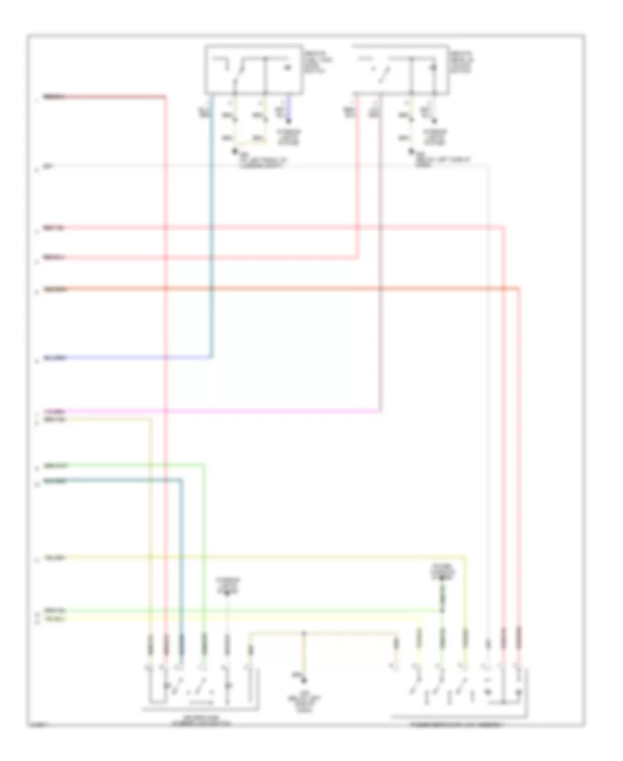 Power Door Locks Wiring Diagram Coupe 2 of 2 for Audi TT Quattro 2006