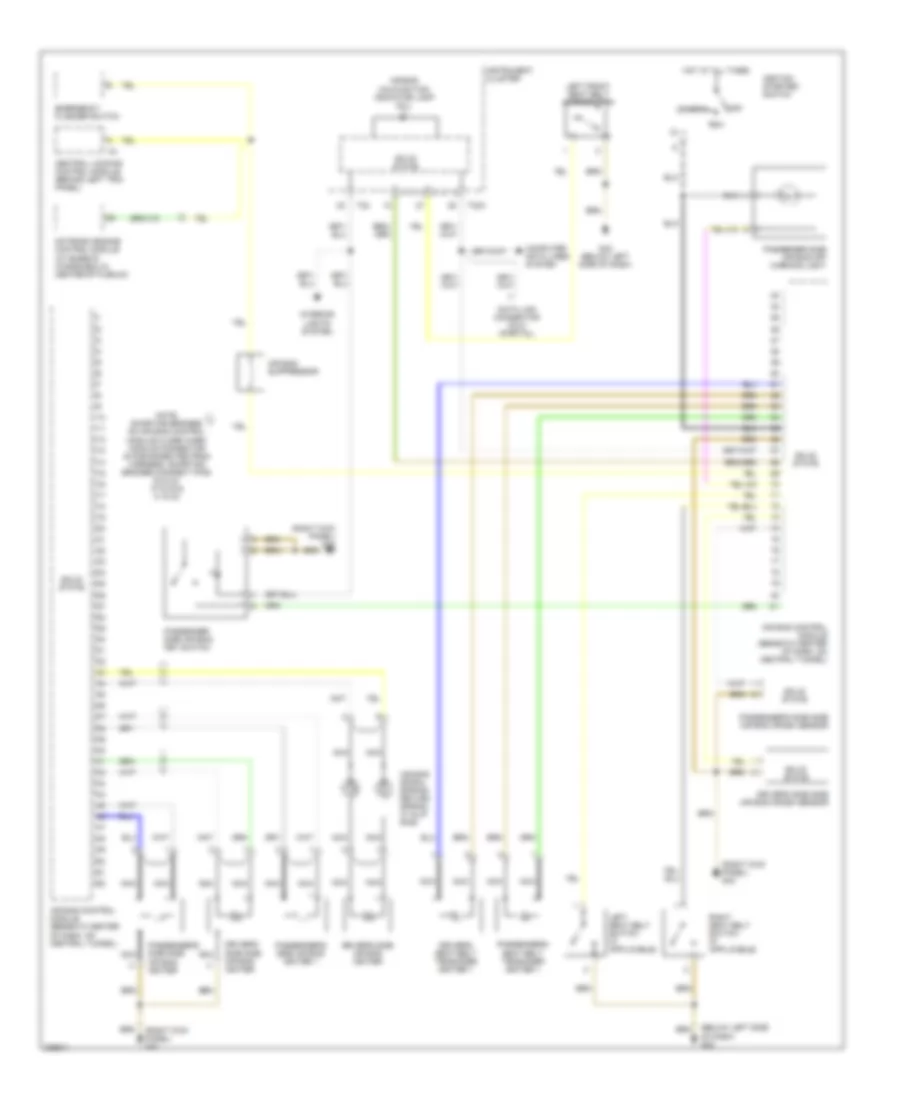 Supplemental Restraints Wiring Diagram for Audi TT Quattro 2006