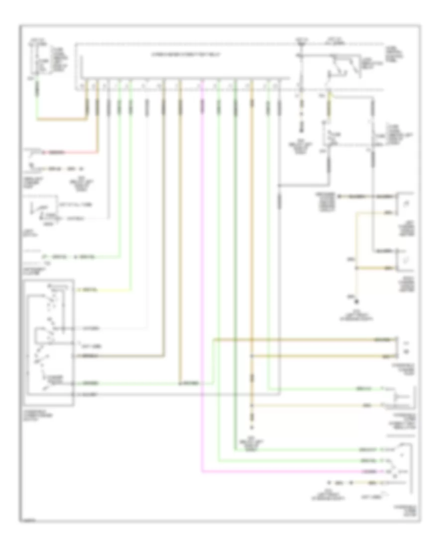 Front Wiper Washer  Headlamp Washer Wiring Diagram for Audi TT Quattro 2006