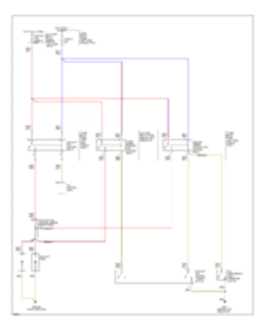 Cooling Fan Wiring Diagram A T with Auto A C for Audi 90 S 1994