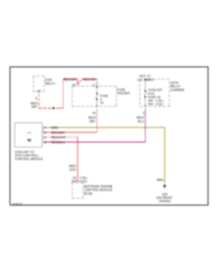 Cooling Fan Wiring Diagram for Audi A4 Quattro 2002