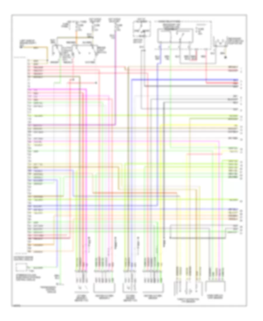 3.0L, Engine Performance Wiring Diagram (1 of 4) for Audi A4 Quattro 2002
