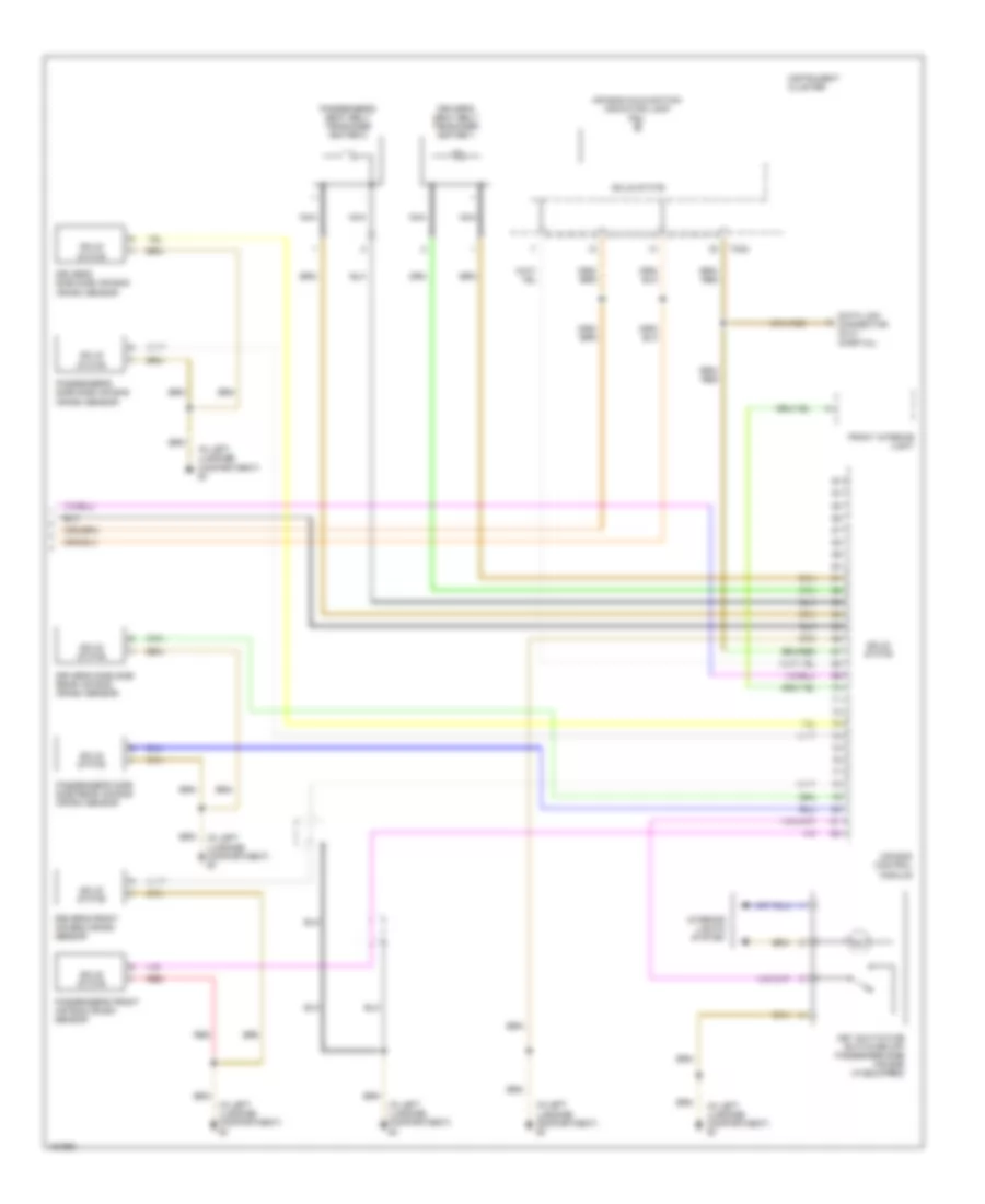 Supplemental Restraints Wiring Diagram (2 of 2) for Audi A4 Quattro 2002
