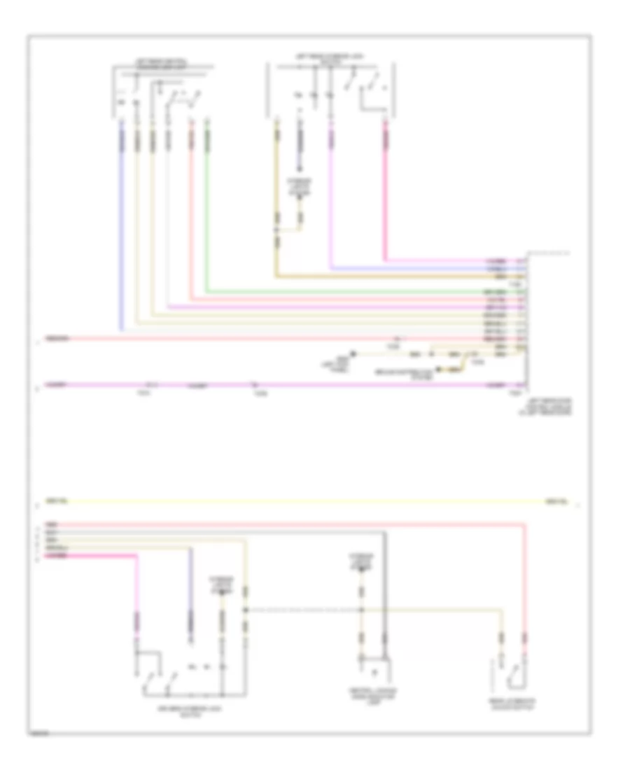 Power Door Locks Wiring Diagram (2 of 3) for Audi Q5 2.0T 2012