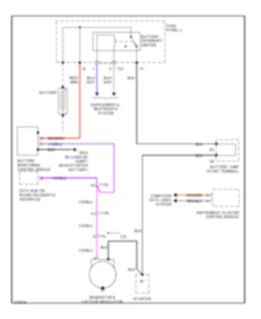 Charging Wiring Diagram for Audi Q5 2 0T 2012