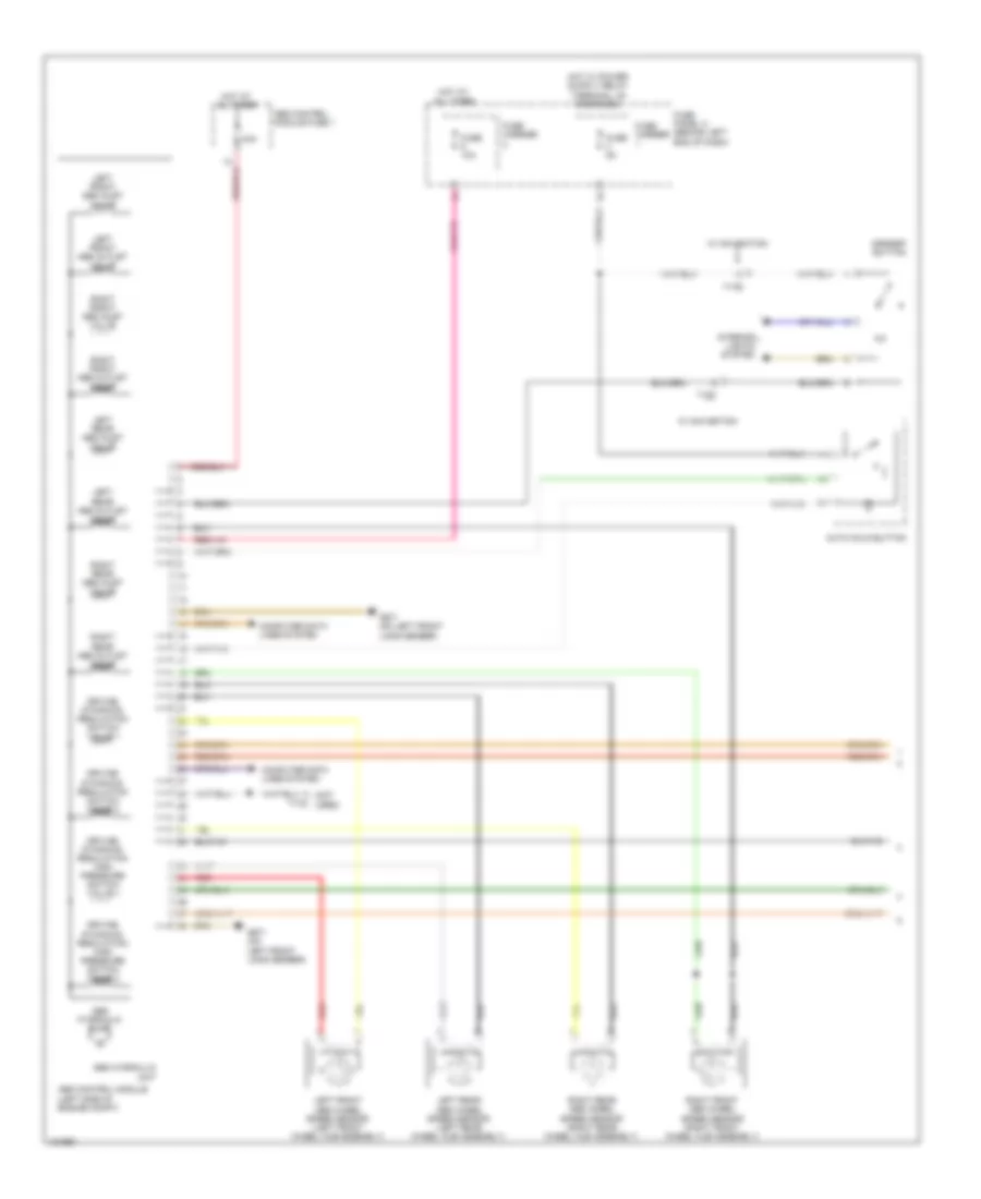 Anti lock Brakes Wiring Diagram 1 of 2 for Audi A4 Premium 2014