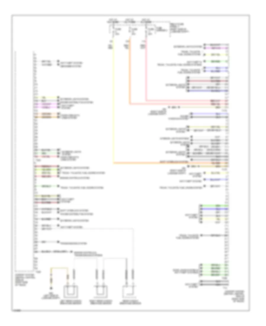 Comfort System Central Control Module Wiring Diagram for Audi A4 Premium 2014