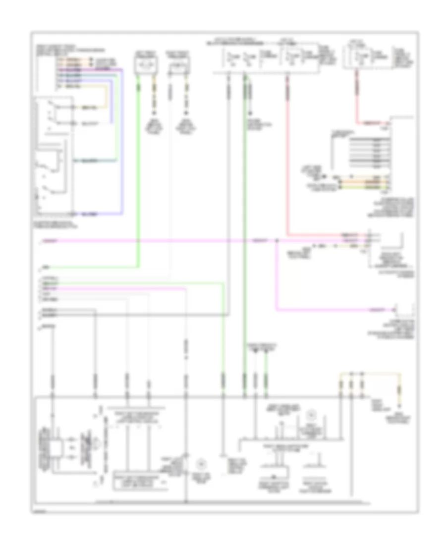 Headlights Wiring Diagram with Bi Xenon with Cornering Headlights 2 of 2 for Audi A4 Premium 2014