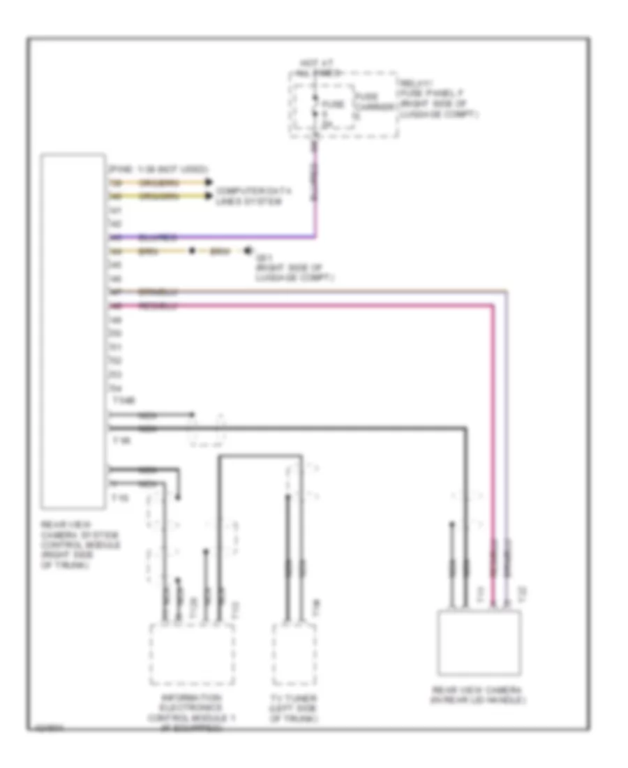 Rear Camera Wiring Diagram for Audi A4 Premium 2014