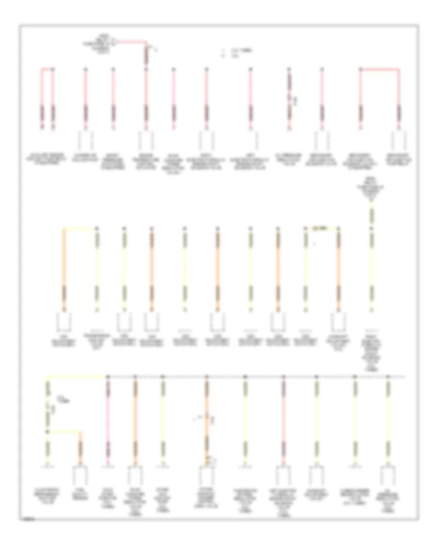 Power Distribution Wiring Diagram (6 of 7) for Audi A4 Premium 2014