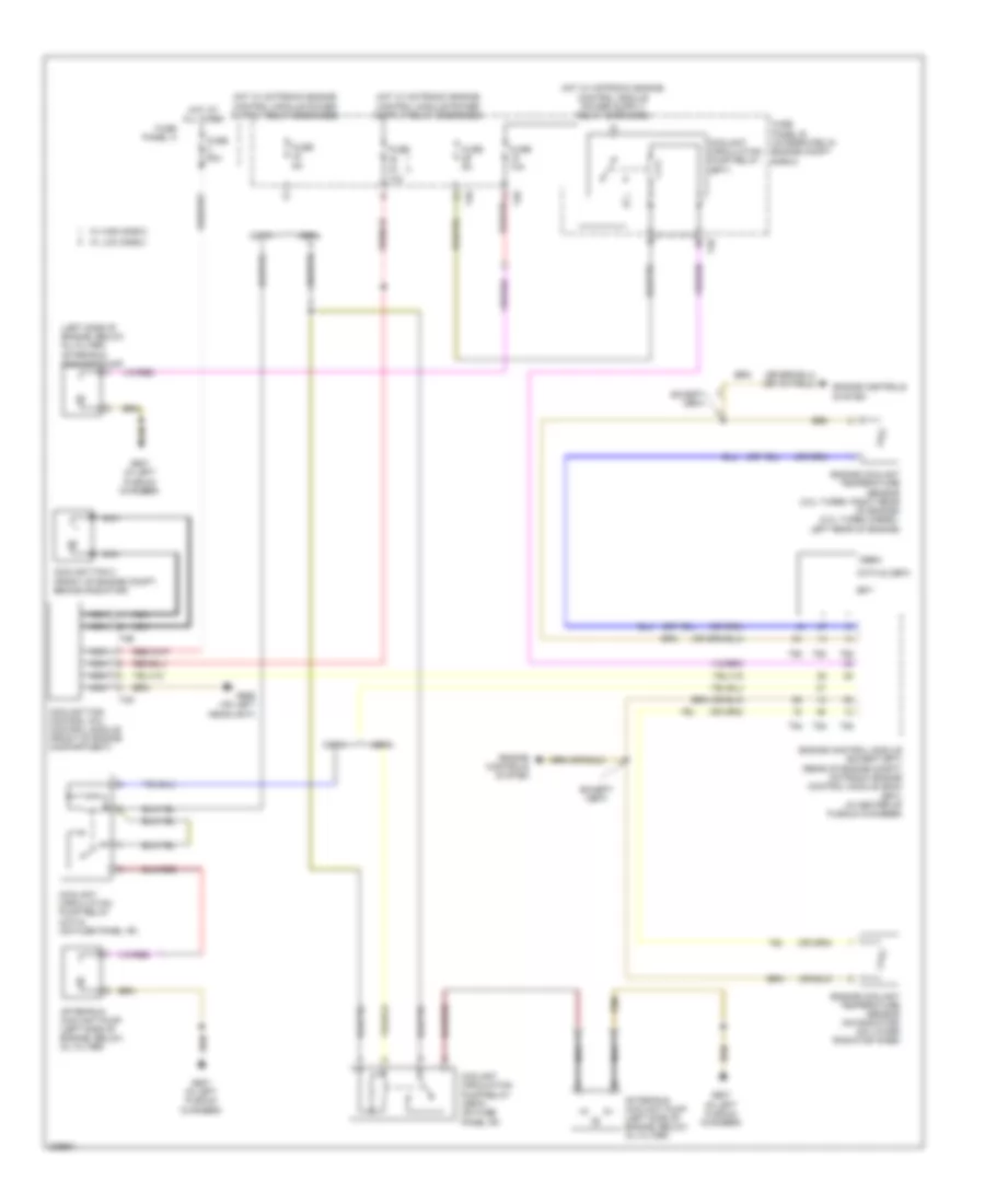 Cooling Fan Wiring Diagram for Audi A3 2.0T 2010
