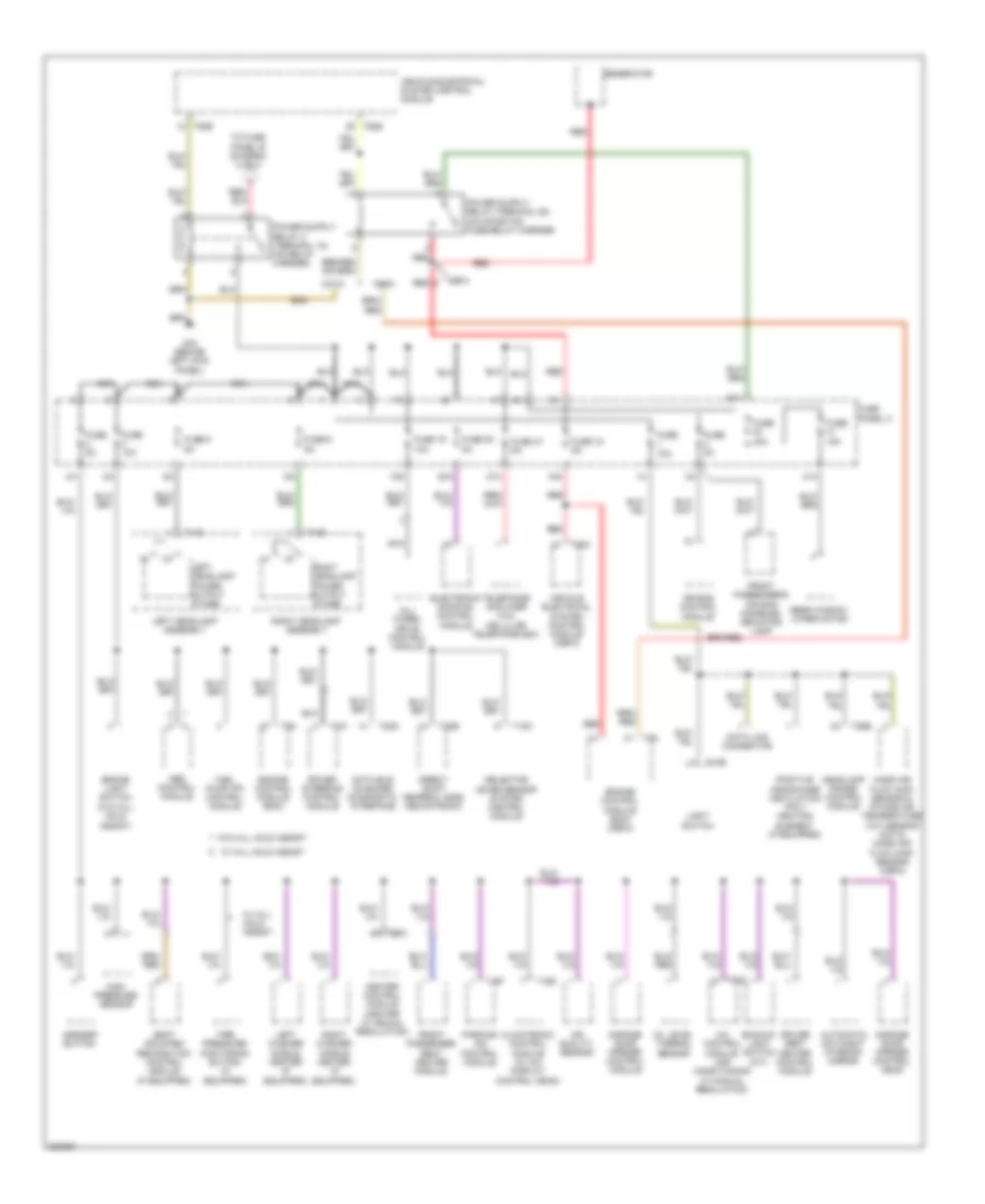 2.0L Turbo, Power Distribution Wiring Diagram, CBFA (1 of 4) for Audi A3 2.0T 2010
