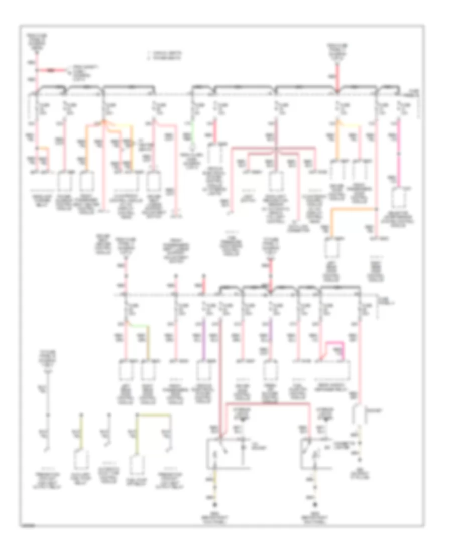 2.0L Turbo Diesel, Power Distribution Wiring Diagram, CBEA (3 of 4) for Audi A3 2.0T 2010