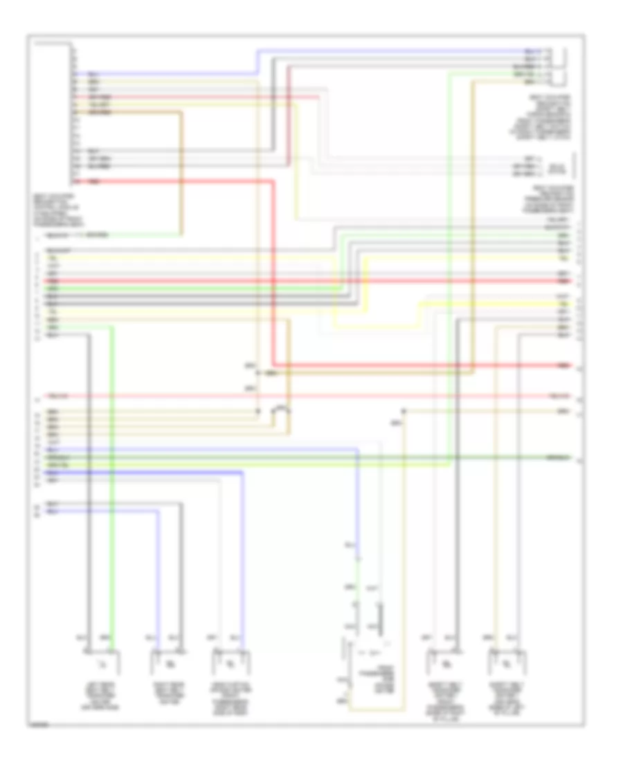 Supplemental Restraints Wiring Diagram (2 of 3) for Audi A3 2.0T 2010