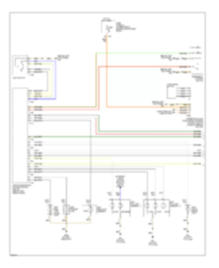 Exterior Lamps Wiring Diagram 1 of 2 for Audi A3 2007
