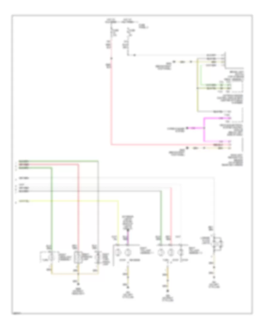 Exterior Lamps Wiring Diagram 2 of 2 for Audi A3 2007