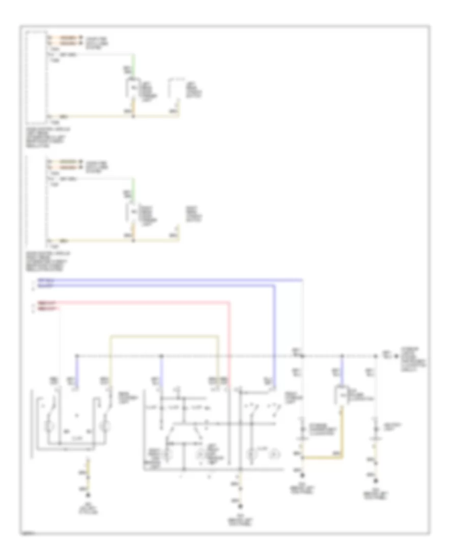 Courtesy Lamps Wiring Diagram, Early Production (2 of 2) for Audi A3 2007