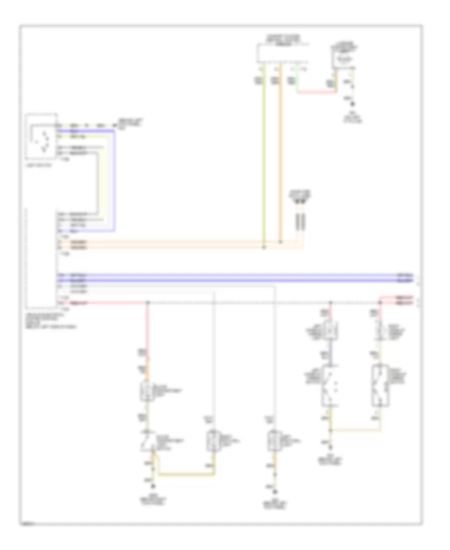 Courtesy Lamps Wiring Diagram, Late Production (1 of 2) for Audi A3 2007